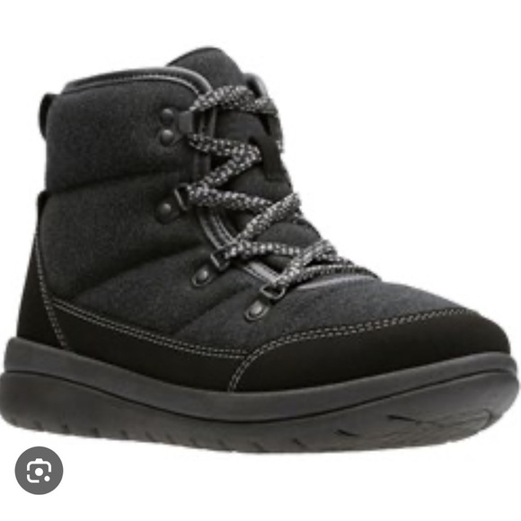 Cloudsteppers by Clarks Shoes - Cloudsteppers by Clarks Cabrini cove boot black grey women’s size 8
